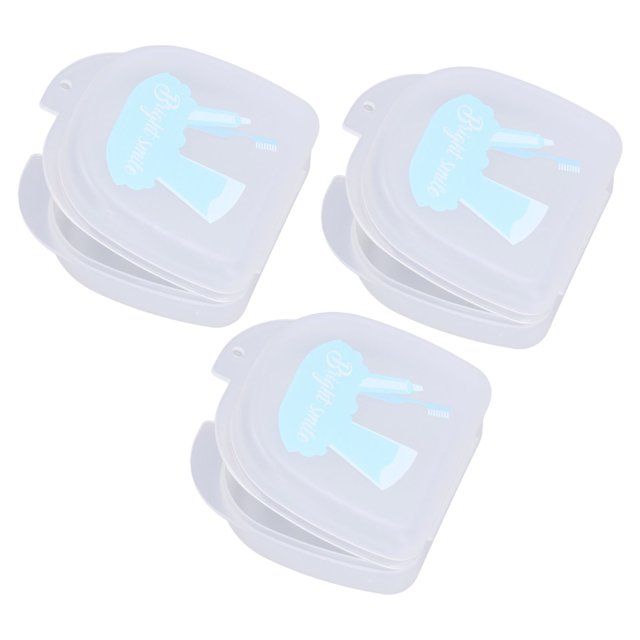 Estuche para dentaduras postizas, estuche para dentaduras postizas de 3 piezas Contenedor profesional para dentaduras postizas Caja de almacenamiento para dentaduras postizas confiable y duradera