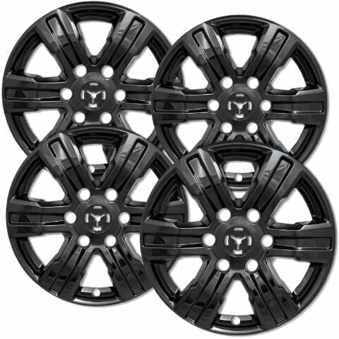 17" Gloss Black ABS Wheel Skins Set Compatible with 2019-2023 Ford Ranger XL, XLT Impostors for KB3Z1007G Wheel Series