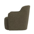 thumbnail image 5 of HomePop Upholstered Swivel Accent Chair, Dark Brown Boucle, 5 of 9