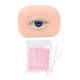 thumbnail image 4 of Modelo de ojo artificial de silicona suave para formación de esteticistas y principiantes en maquillaje. Izquierda, 4 of 9