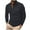 Black, variant on Jalioing Men's Golf Shirt with Pocket Collared Button Long Sleeve T Shirt Dressy Fashion Texture Solid Tops