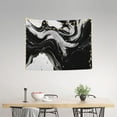 thumbnail image 2 of Easygdp Fluid Black White Paint Swirls Tapestrys Boutique Decor Wall Hanging for Living Room Bedroom Office Decor 29x37in, 2 of 8