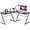 Black, variant on GRAFFY L-Shaped Computer Desk - Gaming Corner Workstation with Large Monitor Stand, Round Corner, Multifunctional Home Office Desk (Black)