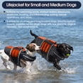 thumbnail image 4 of ROZKITCH Dog Life Vest for Swimming Boating with Rescue Handle and Superior Buoyancy,High-Visibility Swimming Vest for Small Dogs,Orange,S, 4 of 8