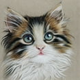 thumbnail image 2 of Liama, Lily 20x20 White Modern Wood Framed Museum Art Print Titled - Kitten Portrait II, 2 of 4