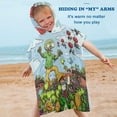 thumbnail image 6 of Plants Vs Zombies Hooded Towel for Kids - Toddler Bath Towel Kids Beach Towel with Hood, Girls Boys Pool Swim Cover-up Quick Dry, Microfiber Soft Poncho Towel, 6 of 8