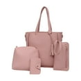 thumbnail image 2 of YYYTop Tote Bag, Ladies 4 Piece Satchel Fashion Handbag Zipper One Shoulder Crossbody Bag Tote Bags Women Womens Tote Bag Purse Pink Up To 30% Off, 2 of 2