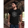thumbnail image 2 of Sacred Geometry Star In Circle T-Shirt Men -Image by Shutterstock, Male x-Large, 2 of 4