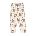 thumbnail image 6 of Uemuo Squirrel Giving A Gift Pattern Women's Wide Leg Palazzo Lounge Pants with Pockets Light Weight Loose Comfy Casual Pajama Pants-Medium, 6 of 9