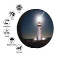 thumbnail image 4 of Goofa Peggy's Cove Lighthouse Pattern Universal Tire Cover for Jeep, SUV, Truck, and Trailer – Waterproof, UV-Resistant,Easy to Install, Fits 14"-17" Tires-15 inch, 4 of 6