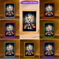 thumbnail image 3 of Happy Halloween Vampire Bull Terrier BOO with Pumpkins Fun and Spooky Acrylic Plaque with Wood Photo Frame Box Bully Dog Lovers Gifts Idea Light Box - 00018, 3 of 5