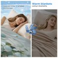 thumbnail image 2 of Spring Eucalyptus Cooling Blanket,Lightweight Breathable Summer Throw Blanket with Double Sided Cold Effect,Pastoral Botanical Leaf Retro Rustic Picnic Blankets Bed Sheet for Hot Sleepers 60"x80", 2 of 8