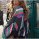 thumbnail image 2 of Chaqueta de algodón con estampado retro de estilo europeo y americano para otoño e invierno, chaqueta de algodón para mujer a juego con el color, 2 of 5