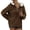 Coffee, variant on Vedolay Women's Tops Womens Half Zip Sweatshirts Cropped Hoodies Pullover Sweaters Fall Winter,Coffee L
