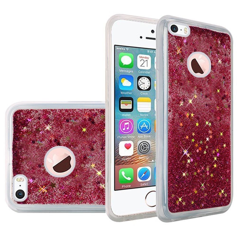 iPhone SE Case, iPhone 5S Case, by Insten Liquid Quicksand Glitter