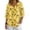 Yellow, variant on Solid Color 3/4 Sleeve V Neck T Shirt for Women Casual Buttoned Pullover Tops Loose Fit Lightweight Soft Tees for Summer Daily Outfits and Loungewear