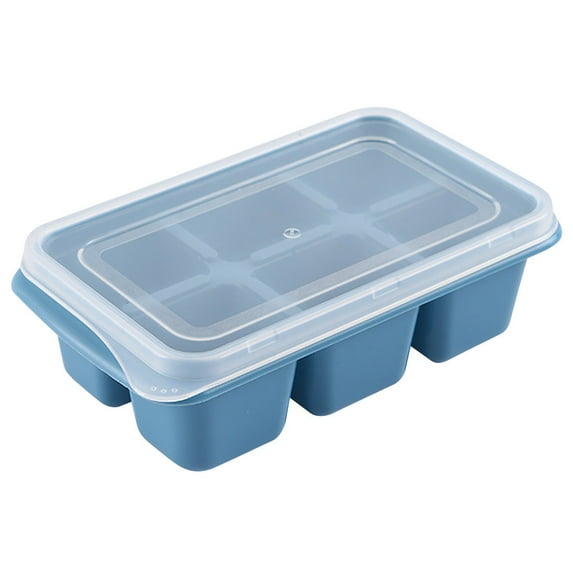 Square Ice Cube Tray with lid Cocktail Silicone Ice Maker, Scotch Whiskey Ice Cube Reusable Ice Cubes for Soup Freezer Wine Juice
