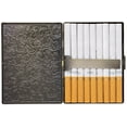 thumbnail image 3 of Victorian Print Compact Metal-Plated Cigarette Case (9 100s Size Cigarettes), 3 of 5