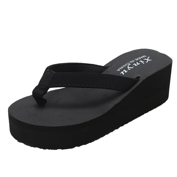 Womens Fashionable And Casual Non-slip Wedge Beach Shoes And Slippers Shoes