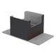 thumbnail image 1 of Caja de cartón graduada con losa, organizador de almacenamiento, expositor, contenedor coleccionable para Gris, 1 of 9