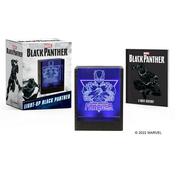 Rp Minis Marvel: Light-Up Black Panther, (Paperback)