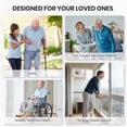 thumbnail image 5 of Naipo Narrow Folding Walker for Seniors 3 in 1 Folding Walker with 5 inches Front Wheels Width Adjustable Compact Standard Walker Support Up to 300lbs, 5 of 10