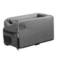 thumbnail image 2 of Asiento elevador universal para coche con consola central para perros, portátil, para las 4 estaciones, cuadrado, gris, 2 of 13
