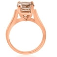 thumbnail image 3 of Pompeii 8MM Round 1 3/4CT Genuine Morgranite 14k Rose Gold Solitaire Engagement Ring, 3 of 3