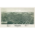 thumbnail image 2 of Fowler 32x20 Black Ornate Wood Framed with Double Matting Museum Art Print Titled - Indiana Pennsylvania - Fowler 1900, 2 of 4