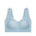 thumbnail image 5 of Ropa interior deportiva de una pieza con copa de látex fija, sin costuras, de seda helada, fina, hermosa, con espalda envuelta y sin aros, 5 of 5