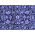 thumbnail image 1 of Ahgly Company Machine Washable Indoor Rectangle Abstract Blue Modern Area Rugs, 4' x 6', 1 of 4