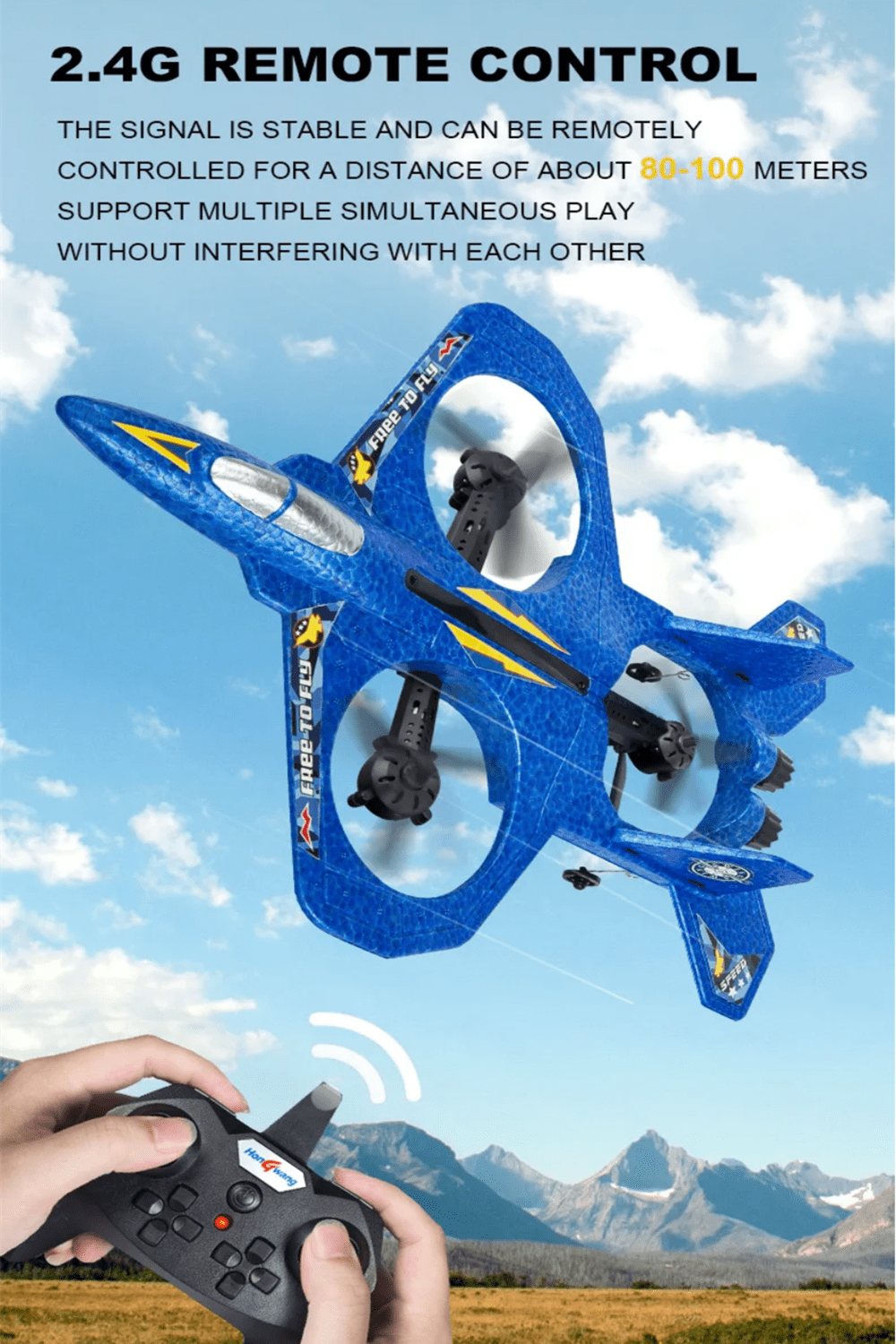HW35 RC Plane 2.4G Glider Radio Remote Control Airplane RC Aircraft Helicopter RTF Fighter Toys Gift