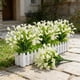 thumbnail image 5 of CaiYueKe 2 Pcs Outdoor Artificial Flowers Fake Silk Calla Lily Flowers UV Resistant Realistic for Home Outside Garden Porch Patio Potted Planter Window Box Indoor Table Decoration, 5 of 7