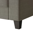 thumbnail image 5 of Castle Place Elegance Linen Upholstered Armchair, Grey, 5 of 7