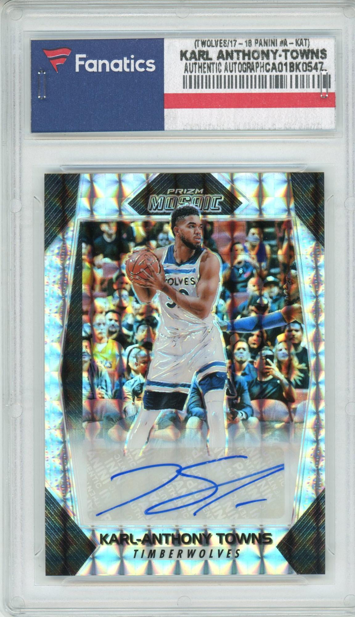 karl anthony towns autograph