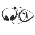 thumbnail image 2 of Auriculares telefónicos con cable, reducción de ruido, auriculares binaurales para negocios con micrófono para centro de llamadas, servicio al cliente, enchufe RJ, 2 of 12