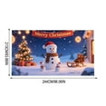 thumbnail image 3 of Hxlamzoo 2025 Christmas Garage Door Cover, Large Weather-Resistant Holiday Banner with Adhesive Strips & Grommets for Outdoor Home Front Door Xmas Décor, 3 of 7