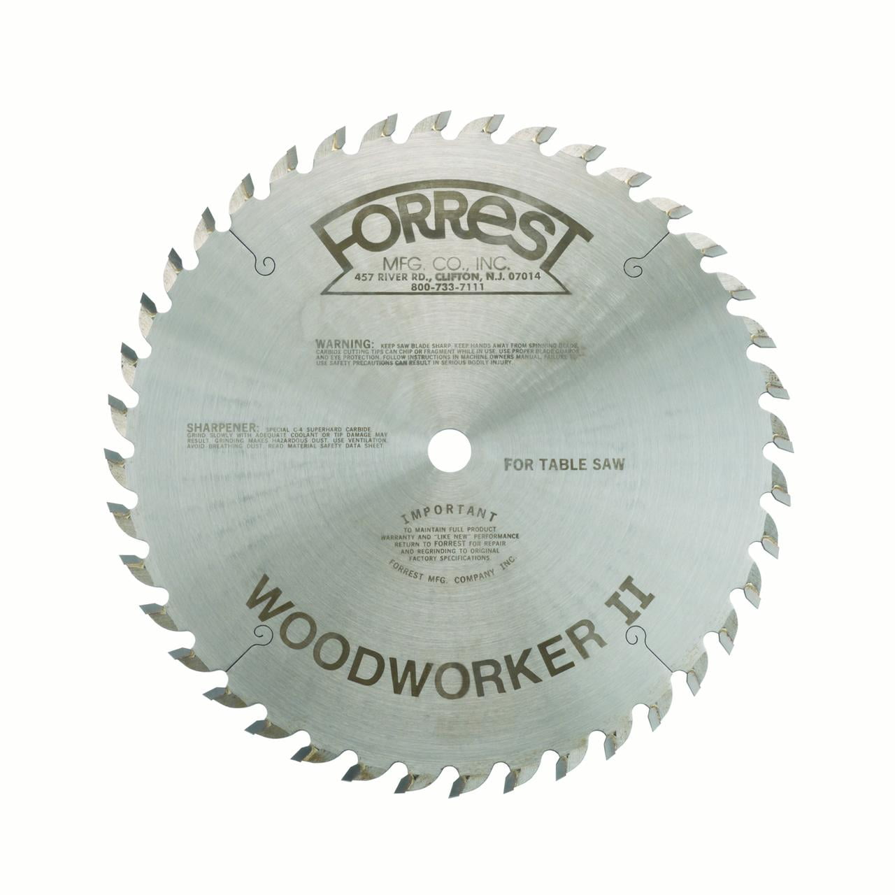 Forrest Woodworker Ii 12In X 30T Atb Blade 
