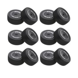 Ruedas Aleación 1:64 Juego 10 - Llantas Plateadas Con Neumáticos Goma Para Modelos Ruedas Modelo 1:64