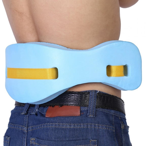 Mgaxyff Swim Water Belt,Adjustable Floating Safety Belt Waistband Swimming Lumbar Support Tackle for Adult Children, Swim Belt