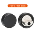 thumbnail image 4 of Uxcell Mirror Holders Clips, 8Pcs Mirror Mounting Clips for 6-7mm Thick Mirror Glass Dresser Bathroom(20mm Black), 4 of 6