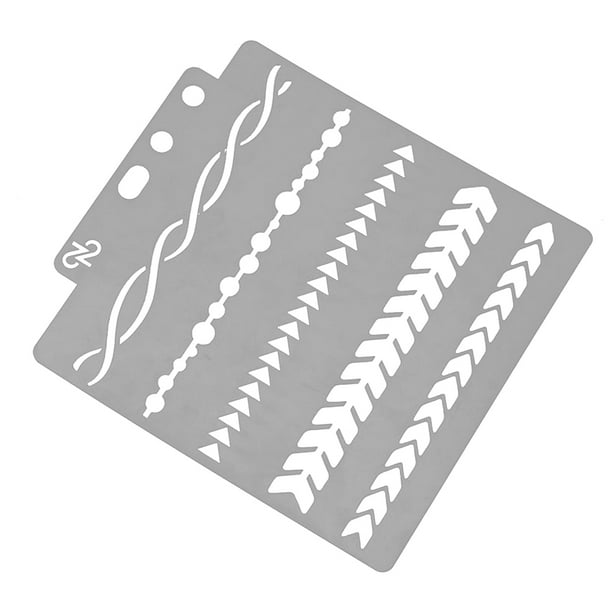 Plantilla de dibujo con patrones surtidos, plantilla de pintura artística hueca para manualidades, álbumes de recortes, decoración de pasteles, bricolaje (S06)
