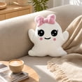 thumbnail image 4 of Halloween Cute Ghost Throw Pillow, Spooky Halloween Decoration, Soft Huggable Throw Pillow, Sofa Cushion, for Home Office Couch Car Decor, 4 of 6