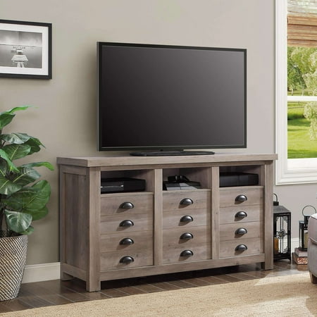 Better Homes and Gardens Granary Modern Farmhouse Printers TV Cabinet, Multiple (Best Under Cabinet Television)