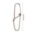 thumbnail image 4 of 100 Uds. Accesorio de aparejos de Terminal de línea de broches de seguridad de pesca de doble bloqueo (4 #), 4 of 8