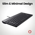 thumbnail image 2 of Perixx PERIBOARD-409P Wired PS2 Mini Keyboard, Black, US English Layout, 2 of 5