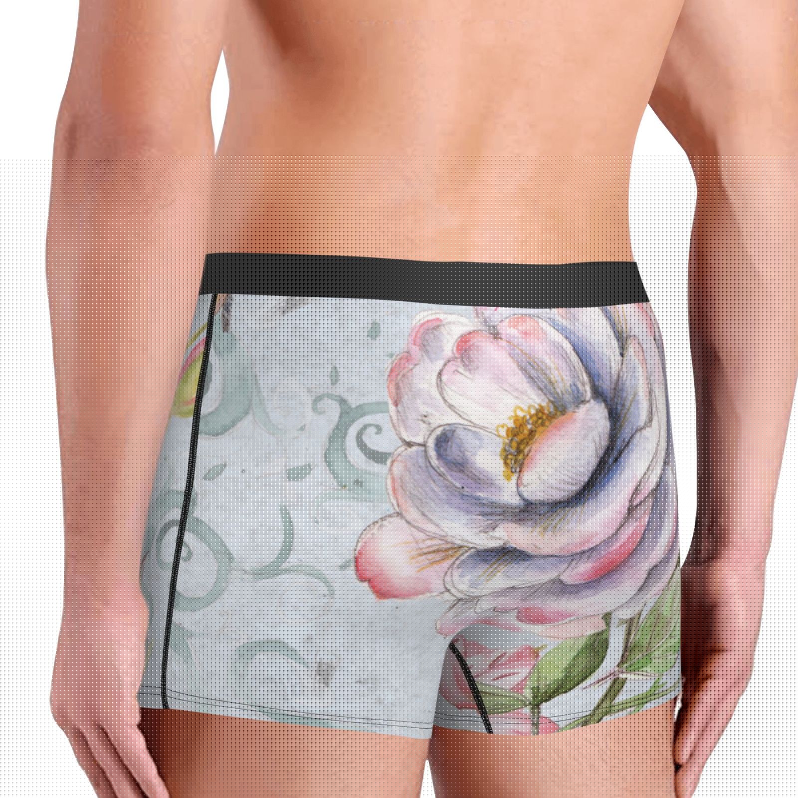 thumbnail image 5 of Kll Vintage Rose Men'S Cotton Boxer Briefs Underwear-X-Large, 5 of 9