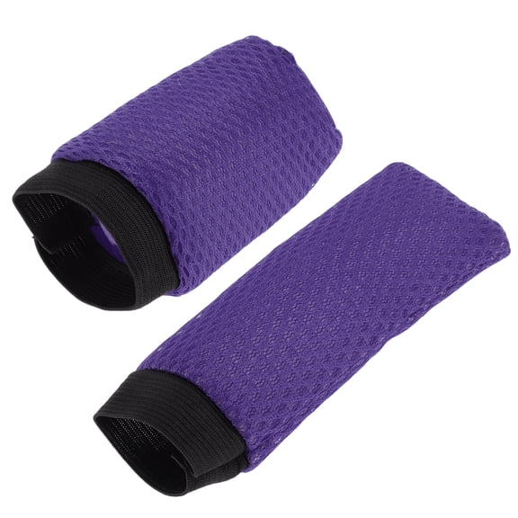 Unique Bargains Universal Car Gear Knob Protector Gear Knob Cover Handbrake Cover Gear Knob Cover Polyester Purple