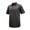 Black, variant on Monterey Club Men's Control Stripe Texture Golf Polo Shirt #3611