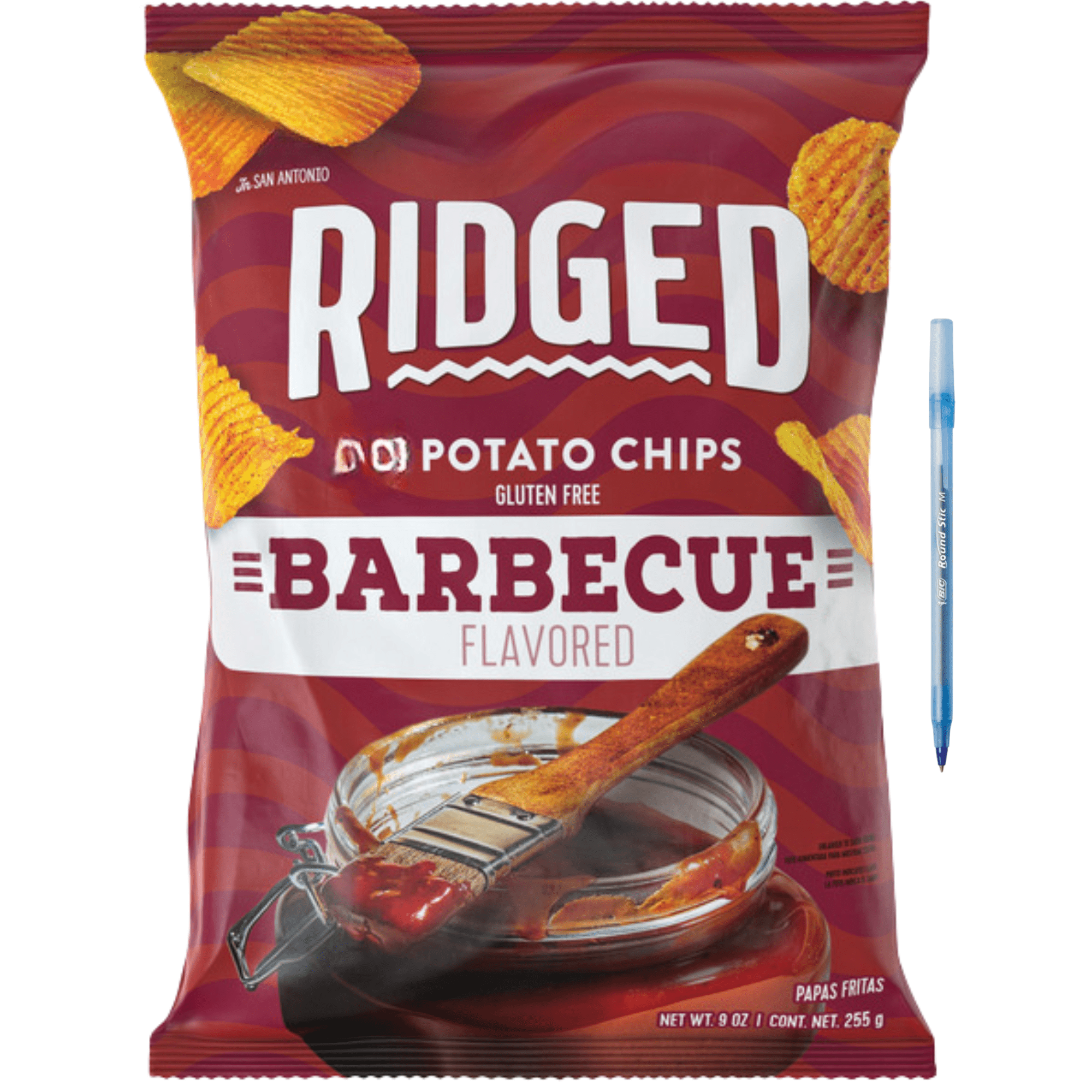 Ridged Potato Chips Barbecue Flavored Gluten-Free 9 oz